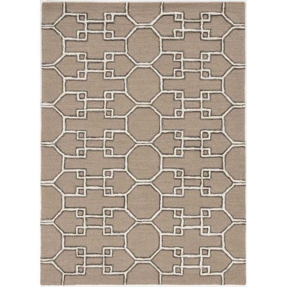 Libby Langdon Upton Mocha/Ink Asian Trellis 9' x 13' Rug