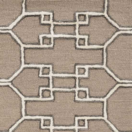 Libby Langdon Upton Mocha/Ink Asian Trellis 9' x 13' Rug