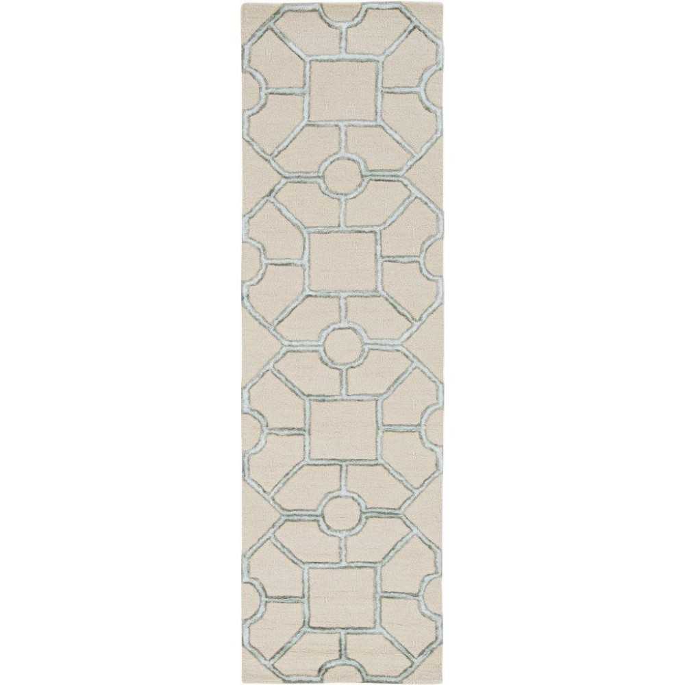 Libby Langdon Upton Putty/Spa Paris Garden 2'3" x 8' Runner Rug