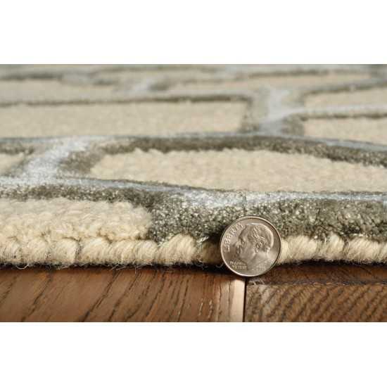 Libby Langdon Upton Putty/Spa Paris Garden 2'3" x 8' Runner Rug