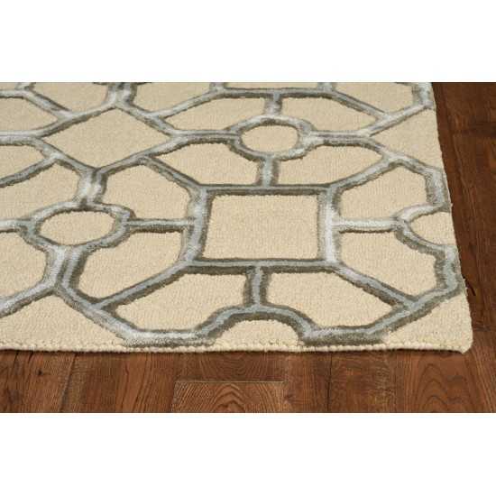 Libby Langdon Upton Putty/Spa Paris Garden 5' x 7' Rug