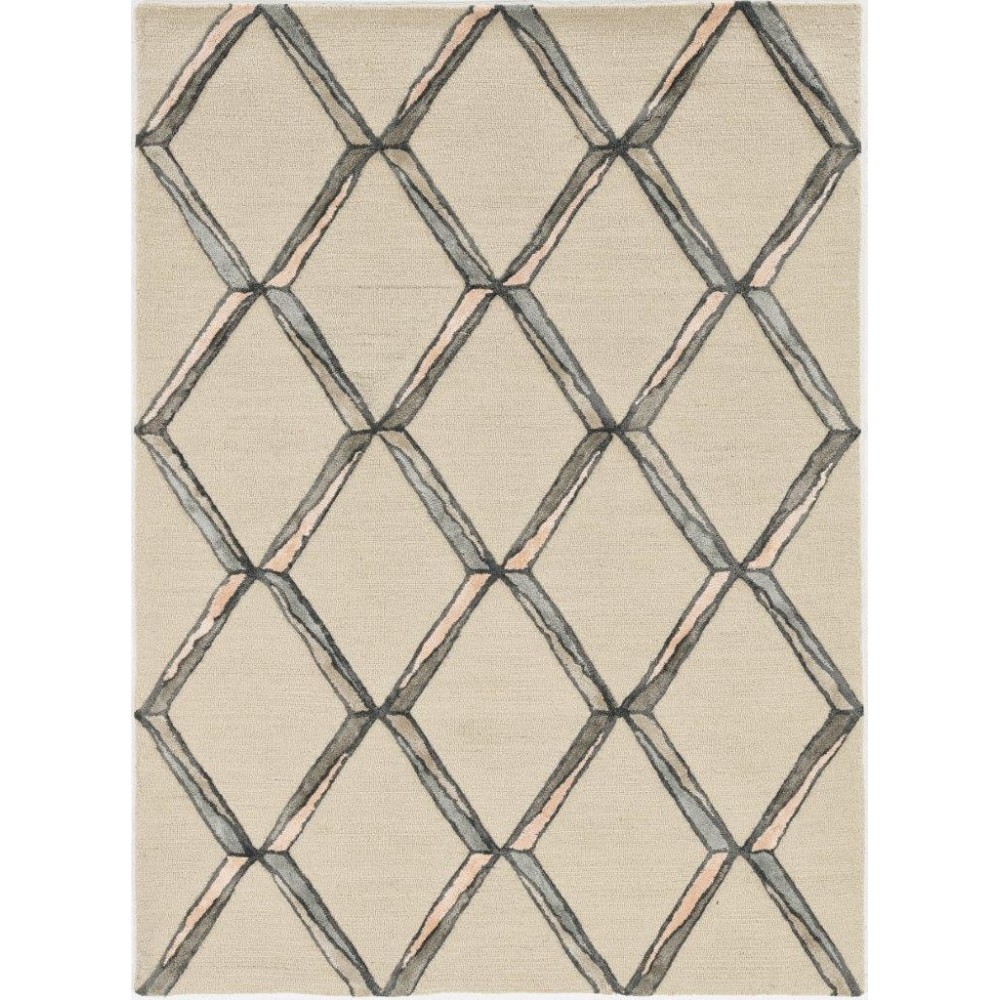 Libby Langdon Upton Putty/Slate Mod Scape 5' x 7' Rug