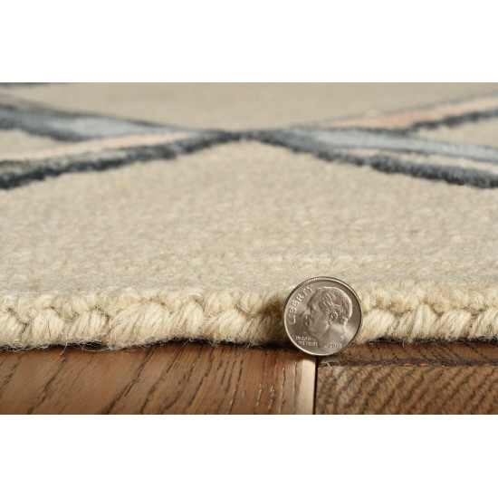 Libby Langdon Upton Putty/Slate Mod Scape 5' x 7' Rug