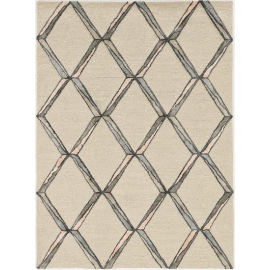 Libby Langdon Upton Putty/Slate Mod Scape 8' x 10' Rug