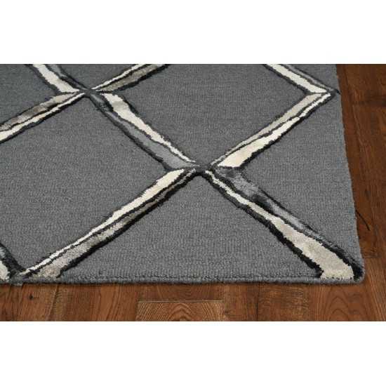 Libby Langdon Upton Charcoal/Silver Mod Scape 12' x 15' Rug