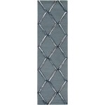 Libby Langdon Upton Charcoal/Silver Mod Scape 2'3" x 8' Runner Rug