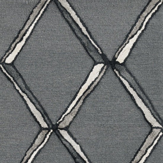 Libby Langdon Upton Charcoal/Silver Mod Scape 2'3" x 8' Runner Rug