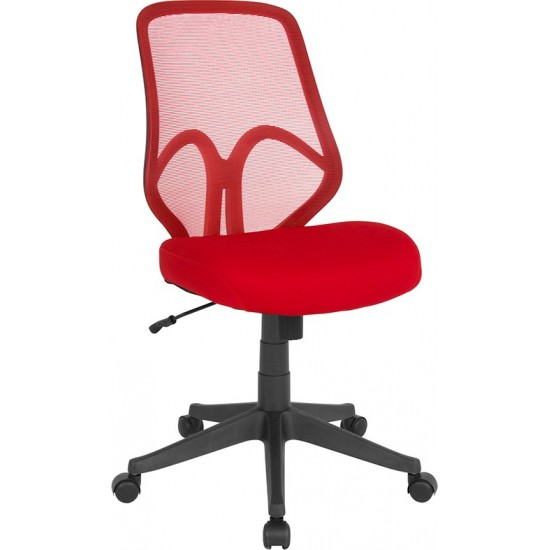 Salerno Series High Back Red Mesh Office Chair