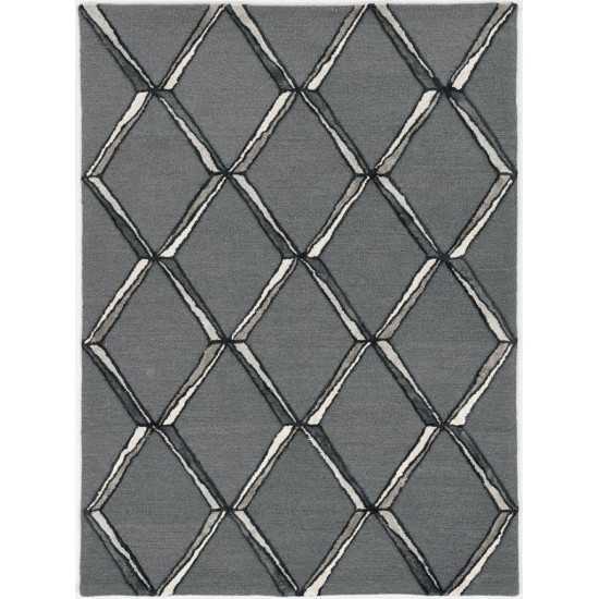 Libby Langdon Upton Charcoal/Silver Mod Scape 5' x 7' Rug