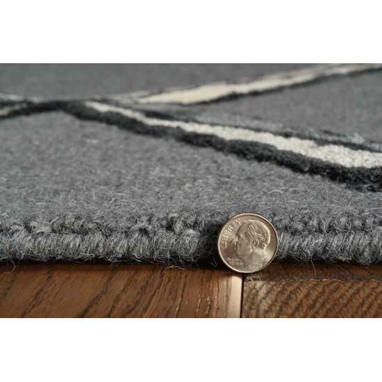Libby Langdon Upton Charcoal/Silver Mod Scape 5' x 7' Rug