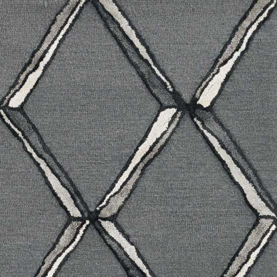 Libby Langdon Upton Charcoal/Silver Mod Scape 5' x 7' Rug