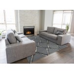 Libby Langdon Upton Charcoal/Silver Mod Scape 5' x 7' Rug