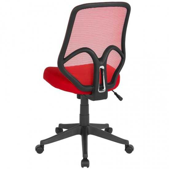 Salerno Series High Back Red Mesh Office Chair