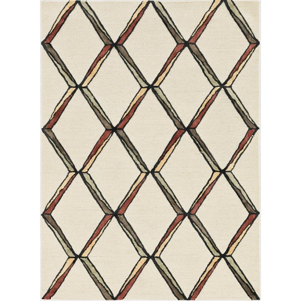 Libby Langdon Upton Cream/Gold Mod Scape 5' x 7' Rug