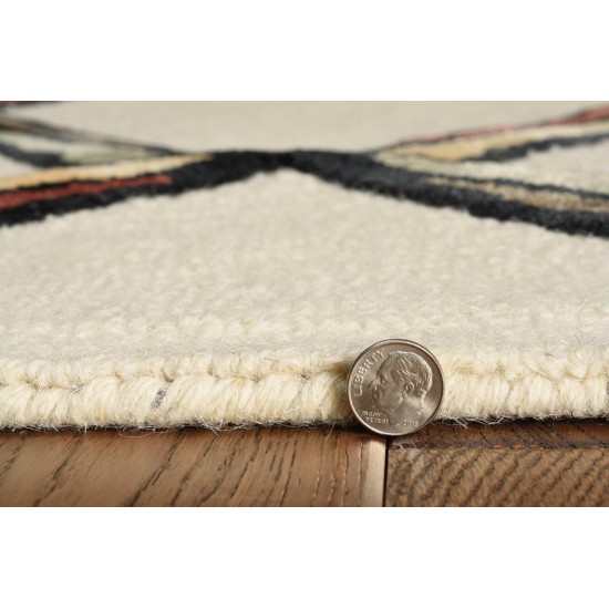 Libby Langdon Upton Cream/Gold Mod Scape 5' x 7' Rug