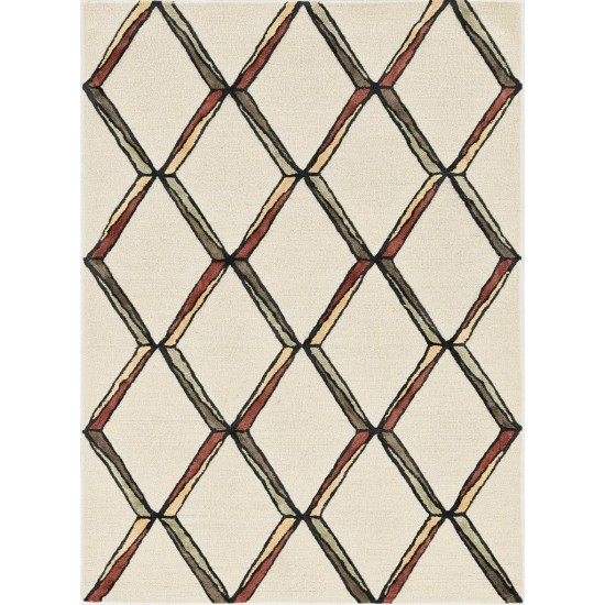 Libby Langdon Upton Cream/Gold Mod Scape 8' x 10' Rug