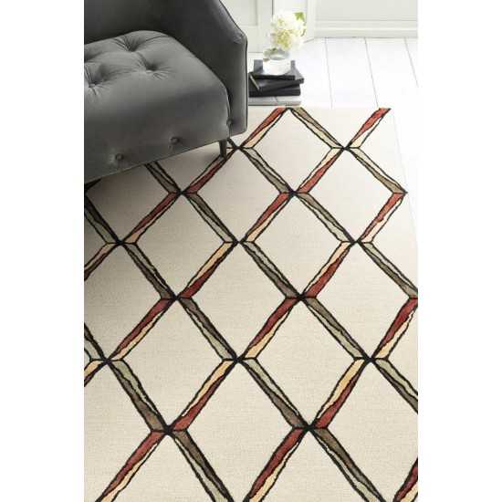 Libby Langdon Upton Cream/Gold Mod Scape 8' x 10' Rug