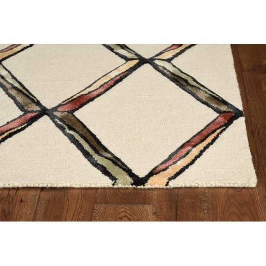 Libby Langdon Upton Cream/Gold Mod Scape 9' x 13' Rug