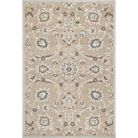 Lucia Beige/Grey Verona 3'3" x 4'11" Rug