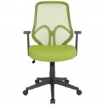 Salerno Series High Back Green Mesh Office Chair with Arms