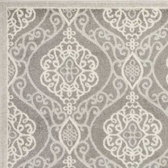 Lucia Silver Mosaic 6'7" x 9'6" Rug