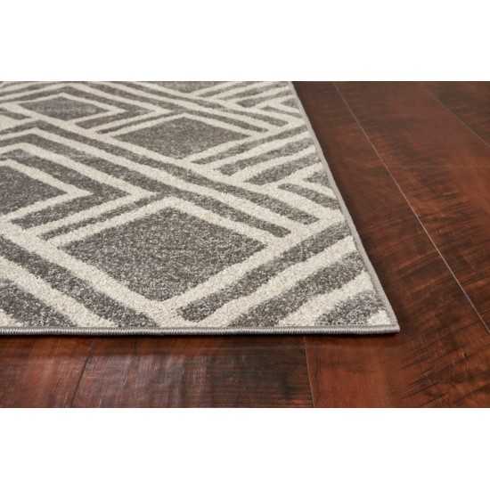 Lucia Grey Modeme 3'3" x 4'11" Rug