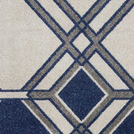 Lucia Ivory/Denim Grant 5'3" x 7'7" Rug