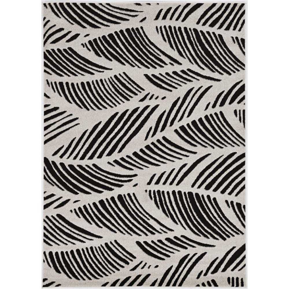 Lucia Black/White Folia 6'7" x 9'6" Rug