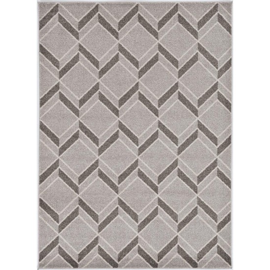 Lucia Grey Herringbone 23" x 45" Rug