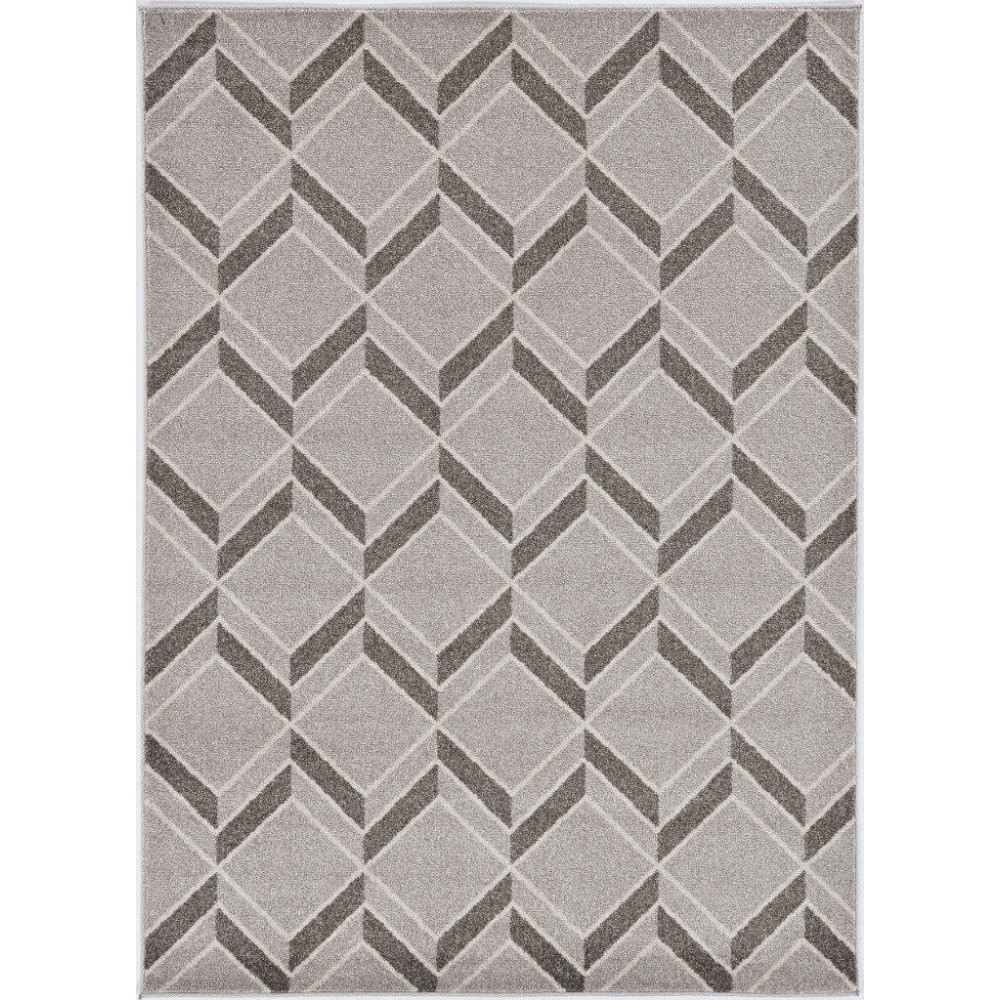 Lucia Grey Herringbone 23" x 45" Rug