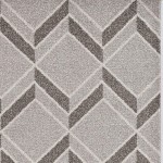 Lucia Grey Herringbone 3'3" x 4'11" Rug
