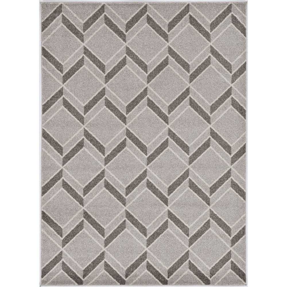 Lucia Grey Herringbone 6'7" x 9'6" Rug