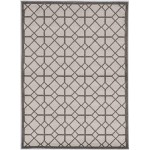 Lucia Ivory/Grey Scope 23" x 45" Rug