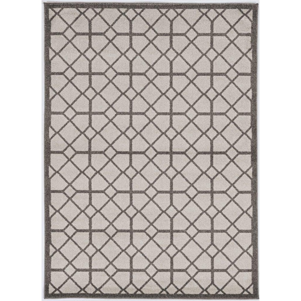 Lucia Ivory/Grey Scope 3'3" x 4'11" Rug