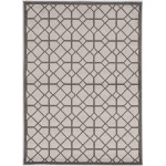 Lucia Ivory/Grey Scope 5\'3" x 7\'7" Rug