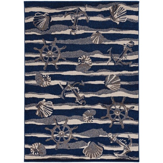 Lucia Blue Seashore 23" x 45" Rug