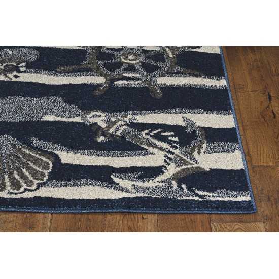 Lucia Blue Seashore 23" x 45" Rug