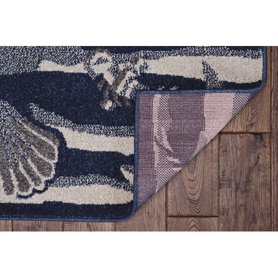Lucia Blue Seashore 23" x 45" Rug