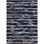 Lucia Blue Seashore 5'3" x 7'7" Rug