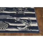 Lucia Blue Seashore 6'7" x 9'6" Rug