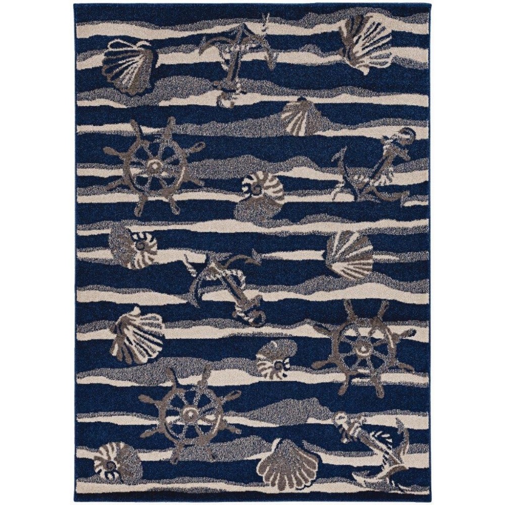 Lucia Blue Seashore 7'7" x 10'10" Rug