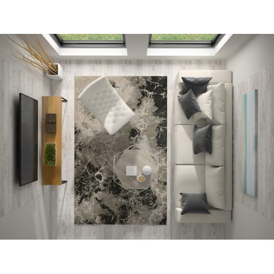 Luna Silver Nightscape 5'3" x 7'7" Rug
