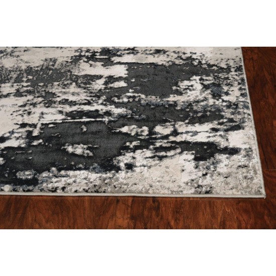 Luna Silver Charcoal Eclipse 3'3" x 4'11" Rug