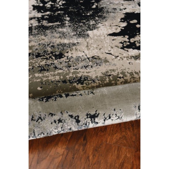 Luna Silver Charcoal Eclipse 3'3" x 4'11" Rug