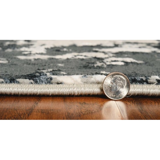 Luna Silver Charcoal Eclipse 7'10" x 10'10" Rug