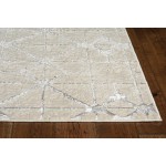 Luna Ivory/Silver Elements 6'7" x 9'6" Rug