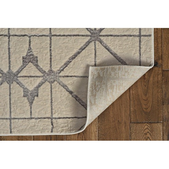 Luna Ivory/Silver Elements 7'10" x 10'10" Rug