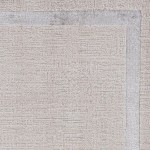 Luna Ivory/Silver Border 3'3" x 4'11" Rug