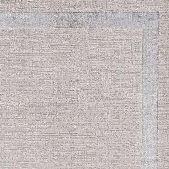 Luna Ivory/Silver Border 3'3" x 4'11" Rug