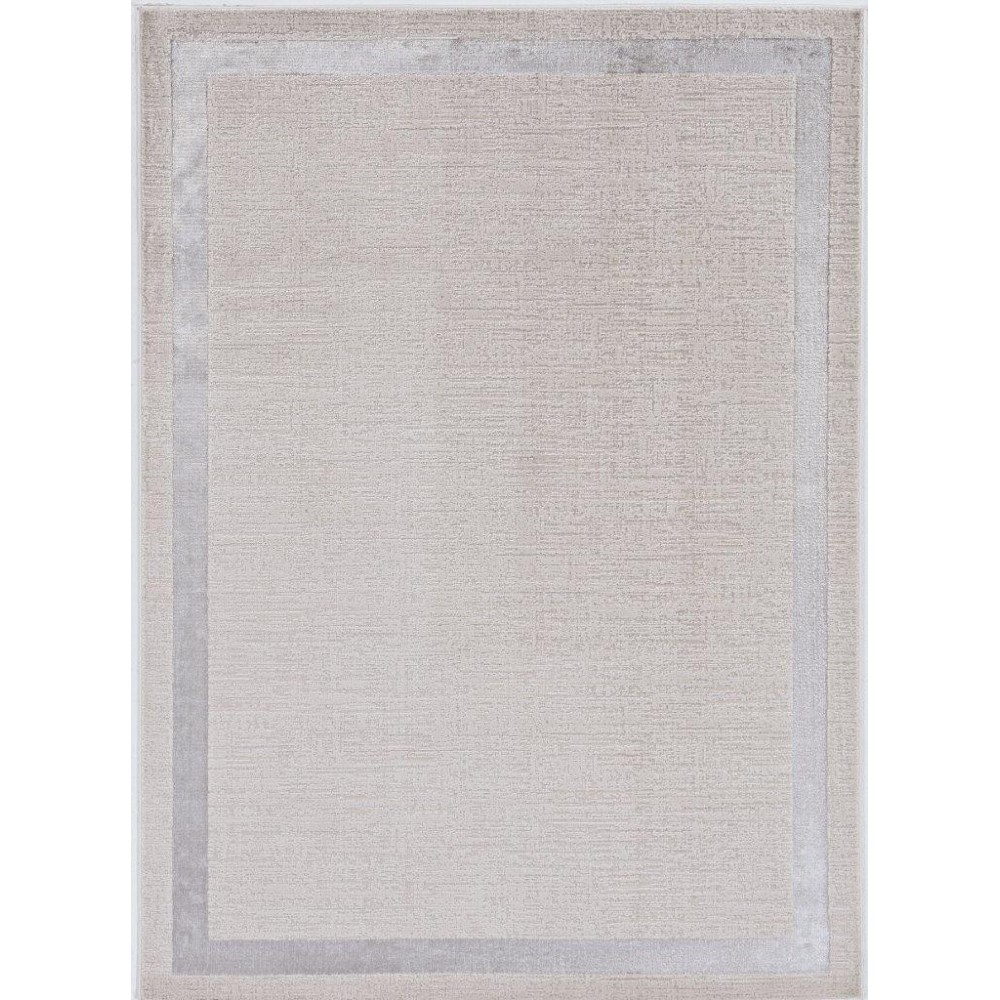 Luna Ivory/Silver Border 7'10" x 10'10" Rug